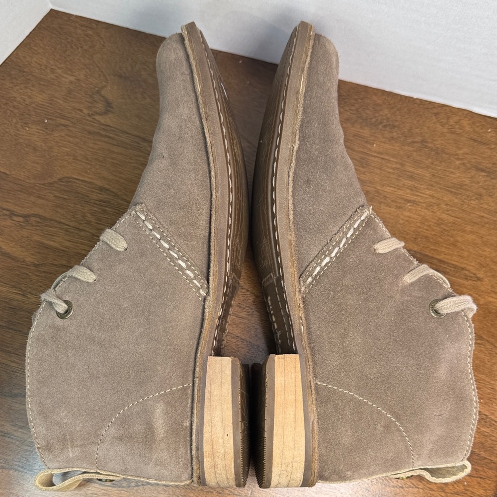 Bussola Sevilla Suede Leather Chukka Ankle Boots in Fossil Tan, Womens sz 38 / 8 - Picture 6 of 12